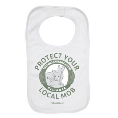 Protect your local mob bib  - Organic Baby Bib Thumbnail